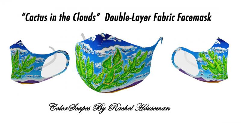 Double Layered, Fabric Face Mask, Rachel Houseman, ColorScapes, Facemasks, mask