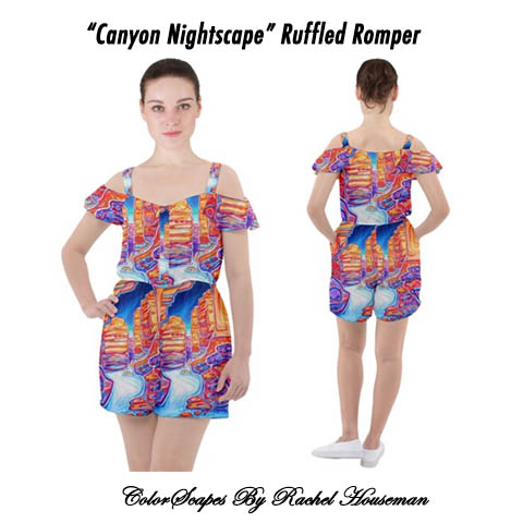 Ruffled, Romper, One Piece, Onsie, Jumper, Beach Wear, Fashions, ColorScapes