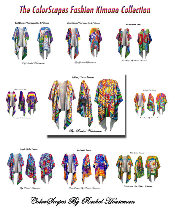 Rachel Houseman, Designer, Kimono, Colorful Art, ColorScapes, Santa Fe Art, Art