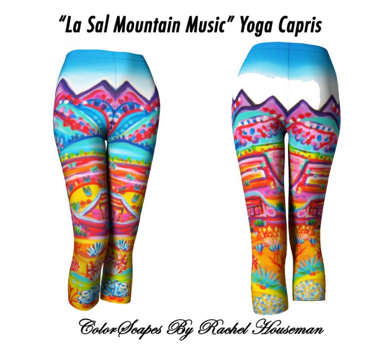 Rachel Houseman, Designer Yoga Pants, Capris, ColorScapes, Sante Fe Fashions