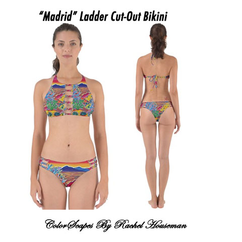 Ladder Cut Out Bikini, Swimwear, Designer Bikini, Bathing Suit, Swimsuit, Color