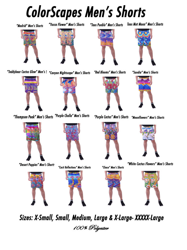 Mens Fashion, Shorts, Hawaiian Shorts, Mens Shorts, Fashions, ColorScapes, Art