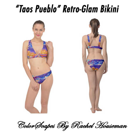 Retro Glam Bikini, Swimwear, Designer Bikini, Bathing Suit, Swimsuit, Color
